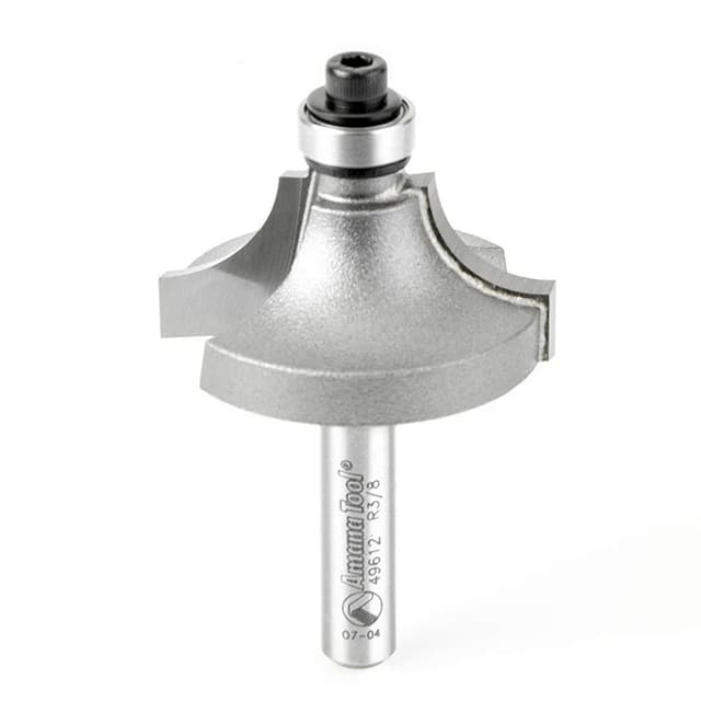 1-1/4" Dia x 5/8" Carbide Tipped Beading Bit, 3/8" Radius, 1/4" Shank