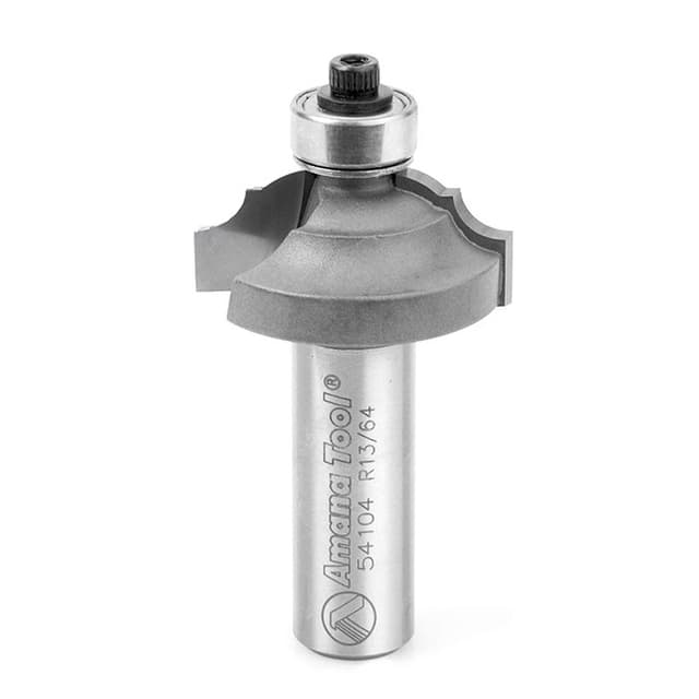 1-1/4" Dia x 1/2" Carbide Tipped Classical Bead/Cove Bit, 13/64" x 5/16" Radius, 1/2" Shank