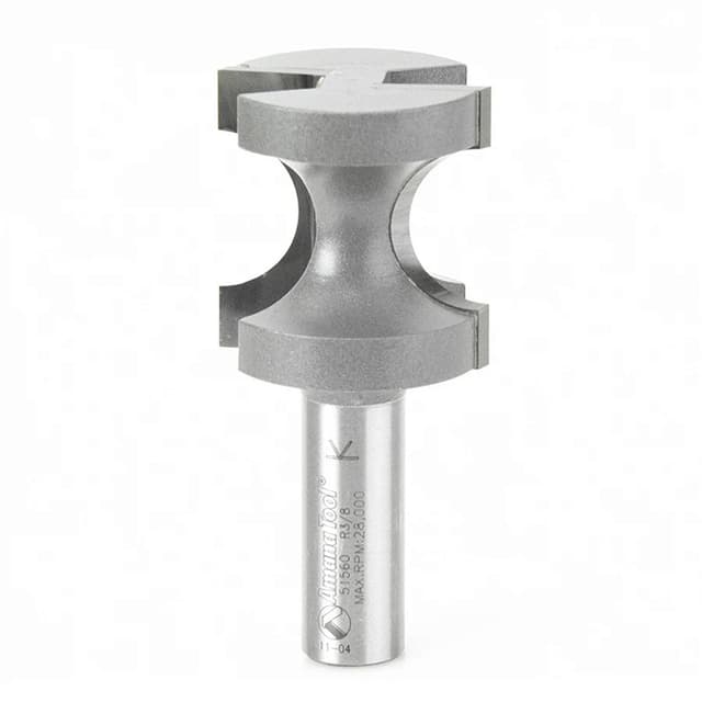 1-3/8" Dia x 1-27/64" Carbide Tipped Bull Nose Bit, 3/8" Radius, 1/2" Shank