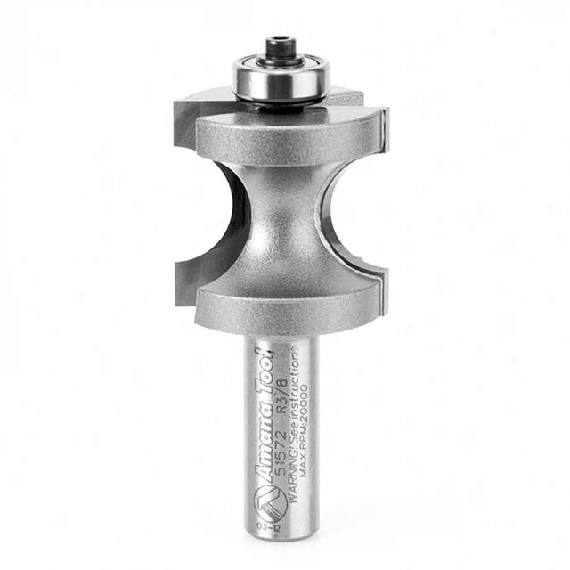 1-3/8" Dia x 1-5/16" Carbide Tipped Bull Nose Bit, 3/8" Radius, 1/2" Shank
