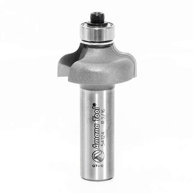 1-1/4" x 5/16" Radius Classical Bead/Cove Bit with Ball Bearing, 2-Flute, 1/4" Shank