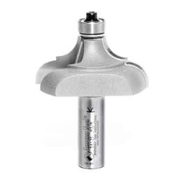 2" Dia x 1" Carbide Tipped Classical Cove/Bead Bit, 3/8" x 3/8" Radius, 1/2" Shank