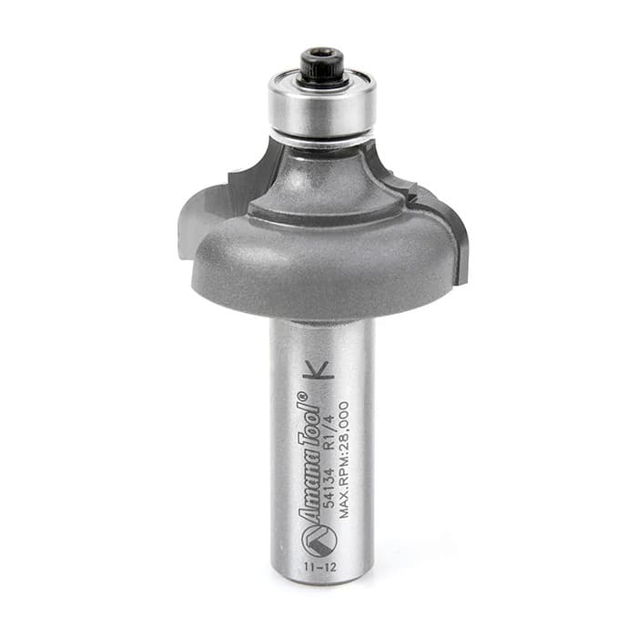 1-3/8" Dia x 11/16" Carbide Tipped Classical Cove/Bead Bit, 1/4" x 3/16" Radius, 1/2" Shank