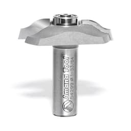 1-53/64" Dia x 3/8" Carbide Tipped Base Molding Ogee Bit, Edge Detail with BB 19/64" x 13/32" Radius, 1/2" Shank