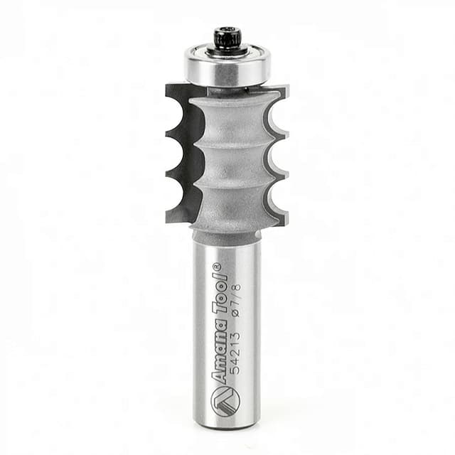 7/8" Dia x 1" Carbide Tipped Triple Flute, 1/8" Radius, 1/2 Shank