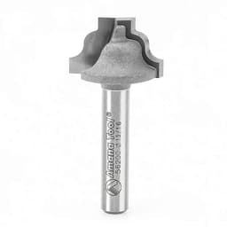 13/16" Dia x 33/64" Carbide Tipped Plunging Ogee Stile 1/8" Radius, 1/4" Shank