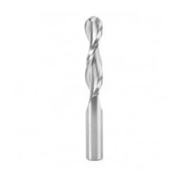 1/2" x 4" Up-Cut Ball Nose Spiral Router Bit, 2-Flute, 1/2" Shank