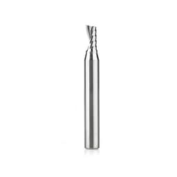 1/4" x 2" Up-Cut 'O' Plastic Cutting CNC Spiral Router Bit, 1-Flute, 1/4" Shank