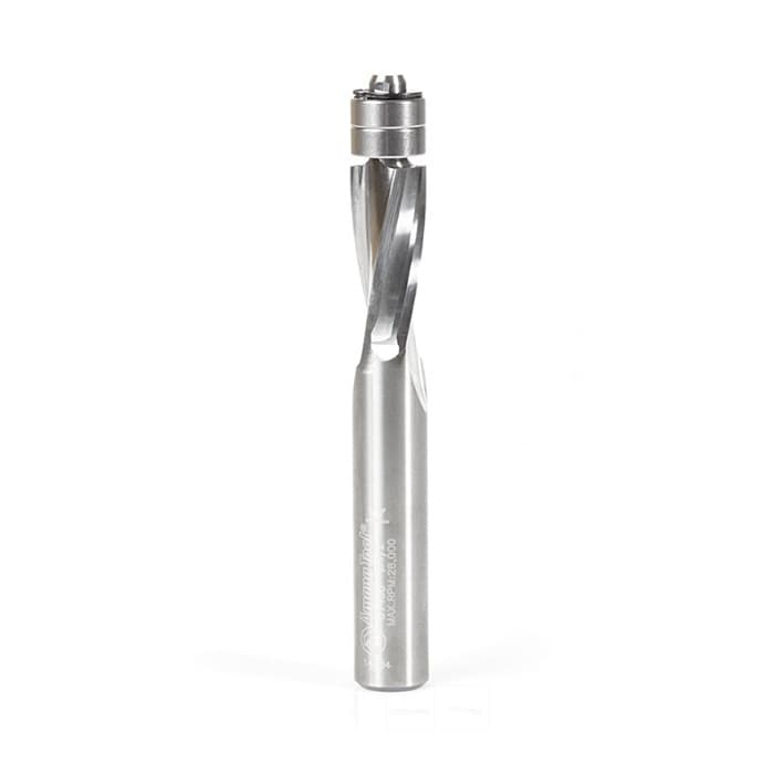 1/2" x 4" Plastic Spiral Flush Trim Bit with Double Ball Bearing, 1/2" Shank