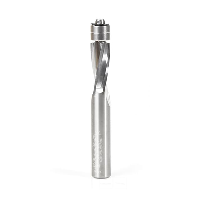 1/2" x 4" Plastic Spiral Flush Trim Bit with Double Ball Bearing, 1/2" Shank