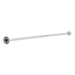 1" x 5' Shower Rod with Step Style Flange, Satin Nickel