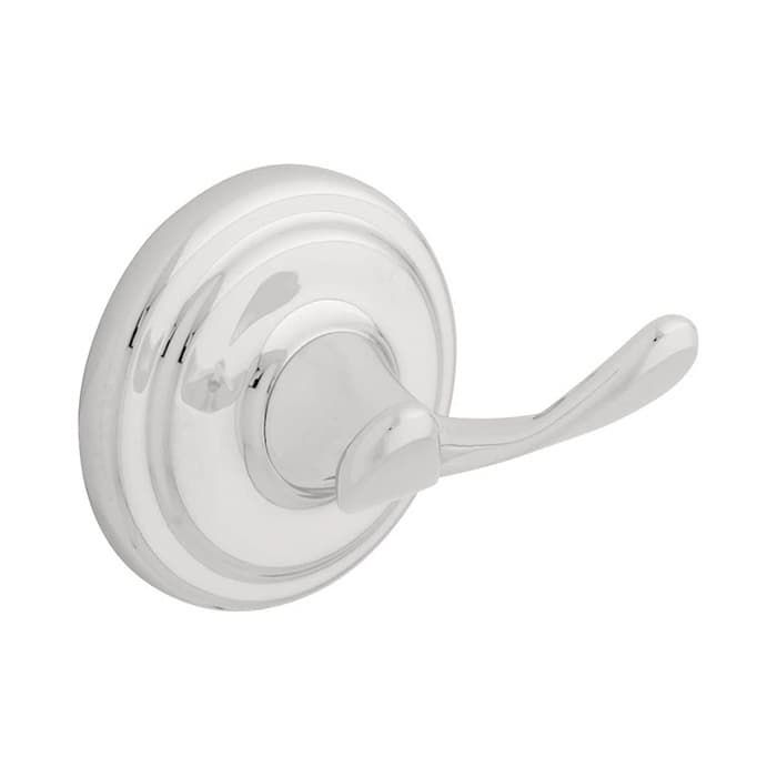 2-3/4" Jamestown Double Robe Hook, Satin Nickel