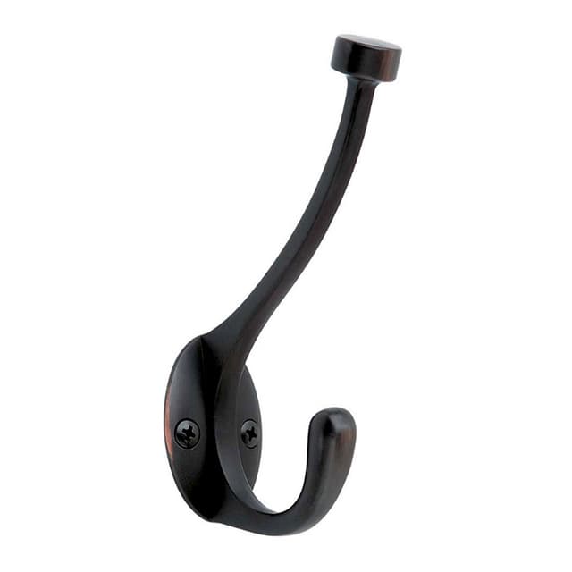 5-1/2" x 5-1/2" Pilltop Coat/Hat Hook, Oil-Rubbed Bronze Finish