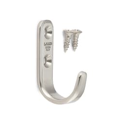 43mm Single J-Hook, Satin Stainless Steel