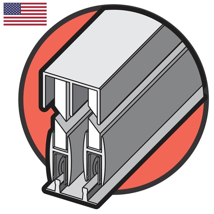 2-13/16" Stick-On Pull, Brass