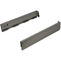 Vionaro H89 Drawer Side Slide, 3-1/2", Silver Gray, 18