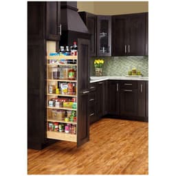8" x 58-1/4" Pullout Pantry with Soft-Closing, Wood