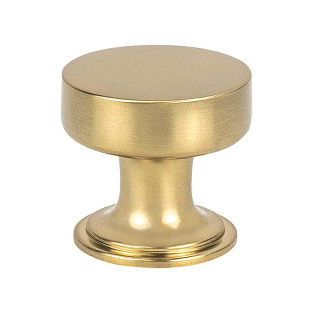 1-3/16" Folklore Cabinet Knob, Modern Brushed Gold