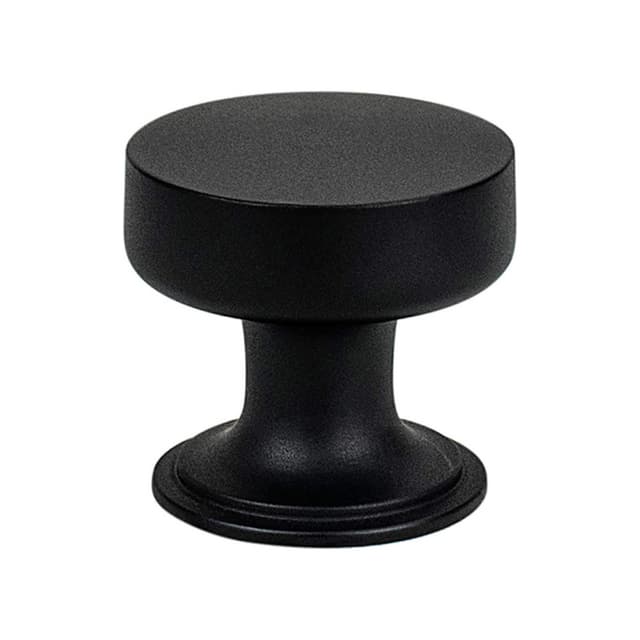 1-3/16" Folklore Cabinet Knob, Matte Black