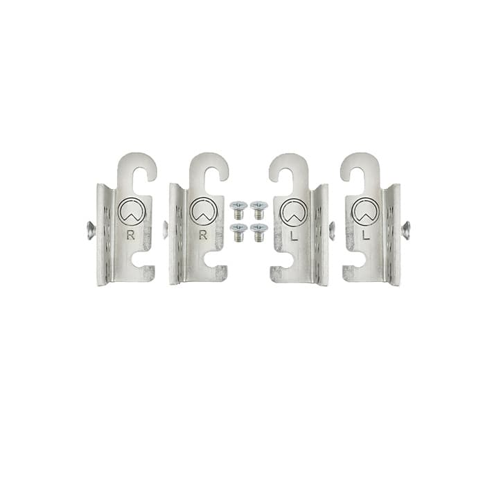 3/4" 4PIL Steel Pilaster System, Bright