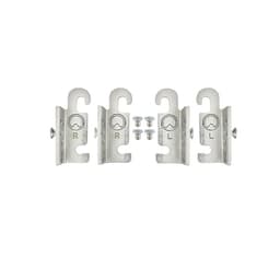 3/4" 4PIL Steel Pilaster System, Bright
