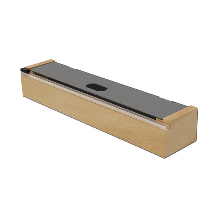 3-3/8" Foil Wrap Insert with Sliding Cutting Blade, Gray