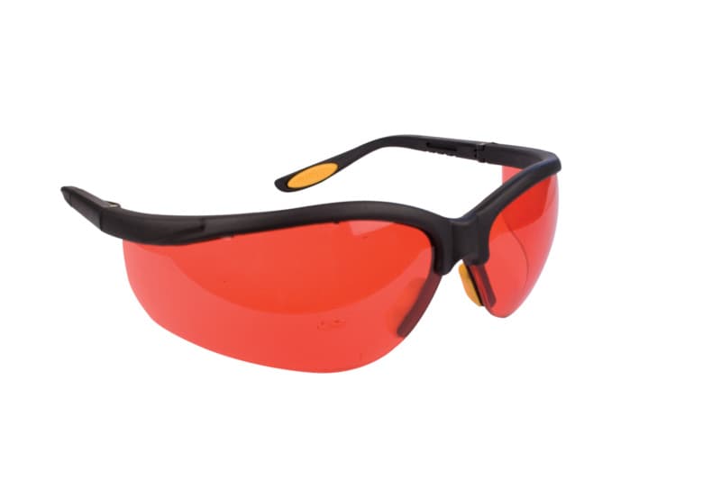 Safety Glass, Anti-Fog, Red