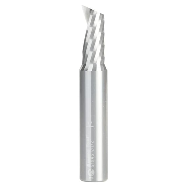 1/2" x 3" x 1 Up-Cut 'O' Aluminum Cutting CNC Spiral Router Bit, 1-Flute, 1/2" shank