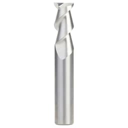CNC 1/2" x 1" 55° Solid Carbide Aluminum/Acrylic Cutting Helix End Mill Bit, 2-Flute, 1/2" Shank