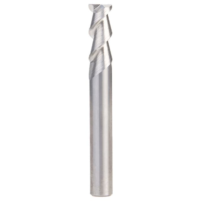5/16" x 3/4" 55° CNC Solid Carbide Aluminum/Acrylic Cutting Helix End Mill Bit, 2-Flute, 5/16" Shank