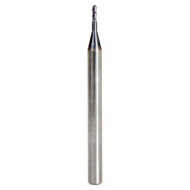 0.040" AlTiN Coated CNC Steel Ball End Mini Mill Bit, 4-Flute