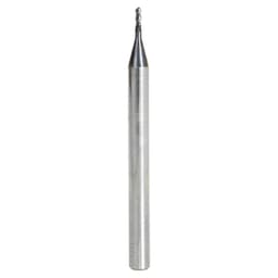 0.035" AlTiN Coated CNC Steel Ball End Mini Mill Bit, 4-Flute