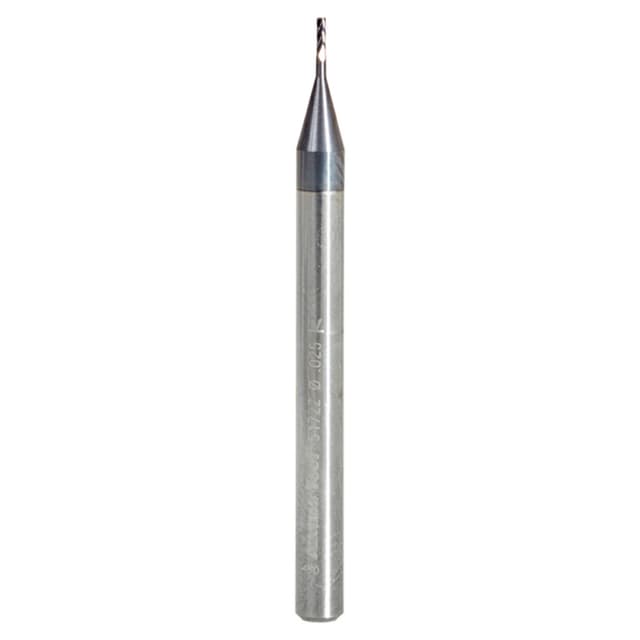 0.025" AlTiN Coated CNC Steel Square Mini End Mill Bit, 4-Flute