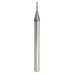 0.025" AlTiN Coated CNC Steel Square Mini End Mill Bit, 2-Flute