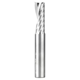 1/2" Dia x 1-3/8" Solid Carbide CNC Spiral 'O' Single Flute, Aluminum Cutting, 1/2" Shank, 3-1/2" Long Up-Cut Router Bit