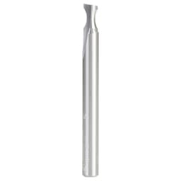 1/4" Radius x 1/4" x 2-1/2" Solid Carbide 'O' Flute, Plastic Edge Rounding Straight Router Bit, 1-Flute, 1/4" Shank