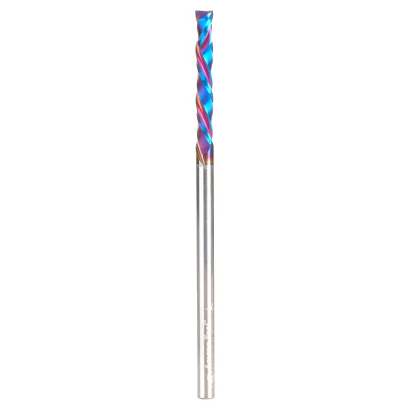 3mm Dia x 21mm CNC Solid Carbide Spektra Extreme Tool Life Coated Compression Spiral Bit, 2 Flute, 3mm Shank