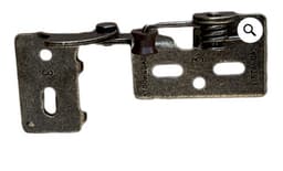 #6 Non-Wrap Knife Pin Hinge, Self-Closing, 1/2" Overlay, Antique Brass, 50/Box