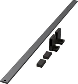 23" x 1" x 1-1/2" Conero Shoe Fence, Powder Black, 20/Box