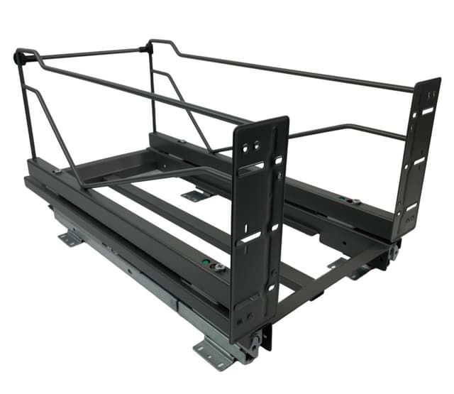 Kessebohmer USA Inc Bottom Mount Trash Pullout, Frame Only, for Double Bins, for 11-5/8" Openings