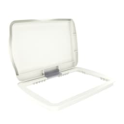 RV-LID Polymar Lid for 32 QT Waste Container, White