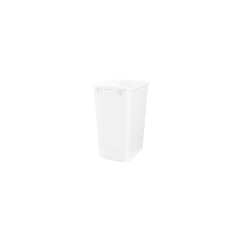 35 QT Replacement Bin, White, 17-7/8" Height