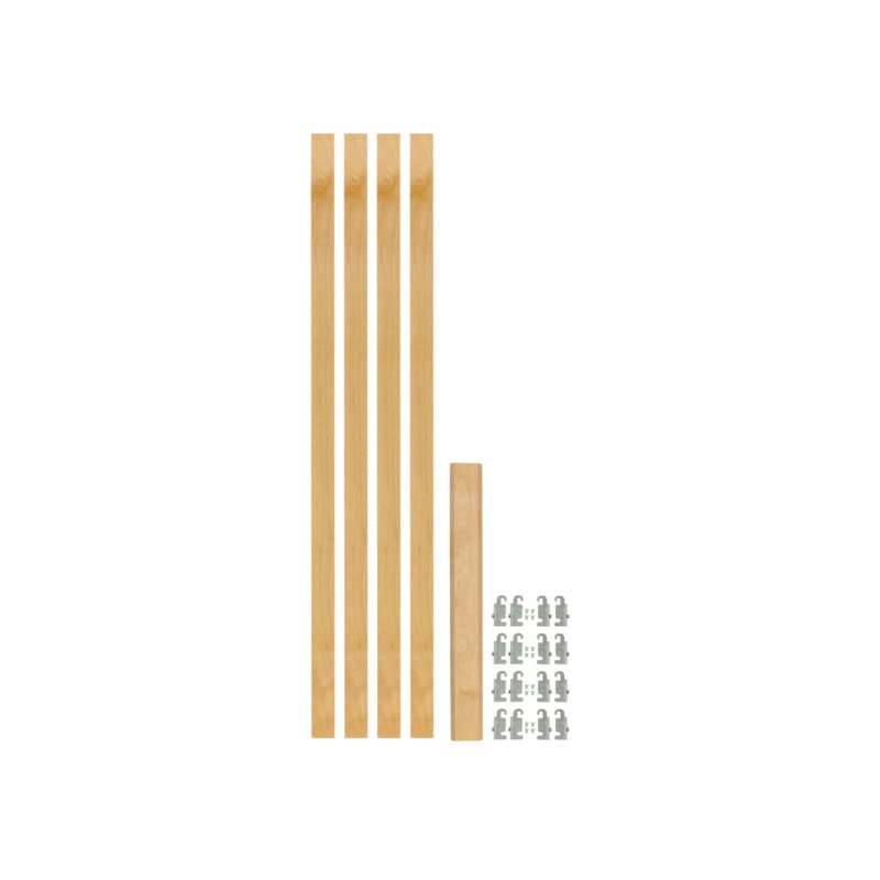 42-5/16" x 1-1/8" 4PILU Wood Pilaster System, Light Brown