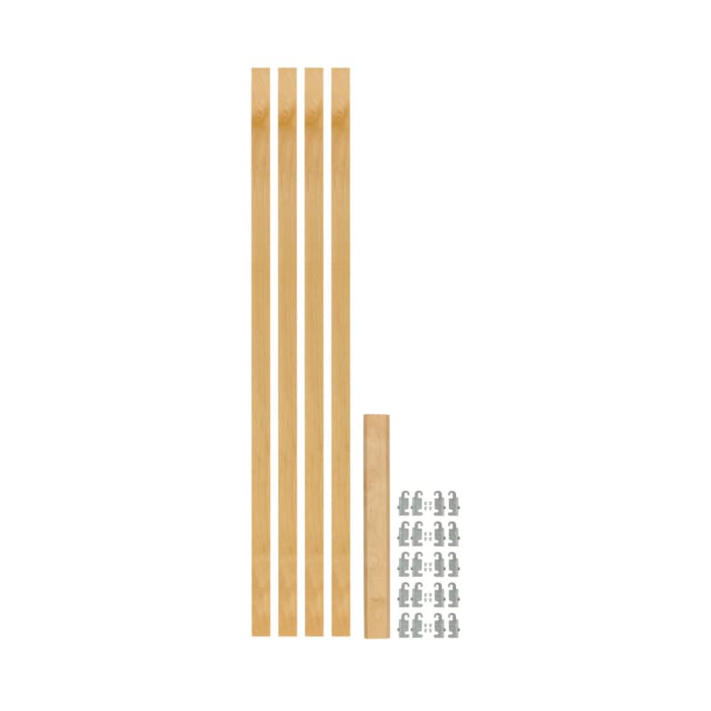 49-7/8" x 1-1/8" 4PILU Wood Pilaster System, Light Brown
