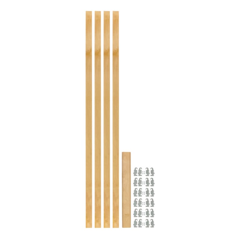 57-7/16" x 1-1/8" 4PILU Wood Pilaster System, Light Brown