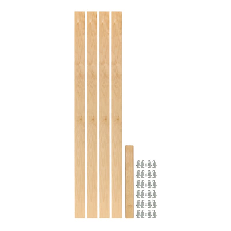 57-7/16" x 2-3/8" 4PILU Wood Pilaster System, Light Brown