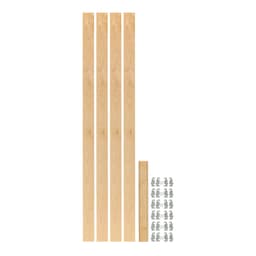 57-7/16" x 2-3/8" 4PILU Wood Pilaster System, Light Brown
