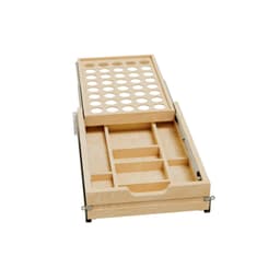 4WTCD 15" Two Tiered K-CUP Drawer Organizer with BLUMOTION Soft-Close, Semi-Gloss
