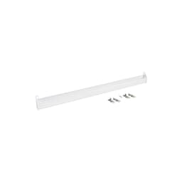 36" Slim Line White Sink Front Tip-Out Tray with Hinge & End Cap