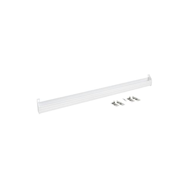 36" Slim Line White Sink Front Tip-Out Tray with Hinge & End Cap